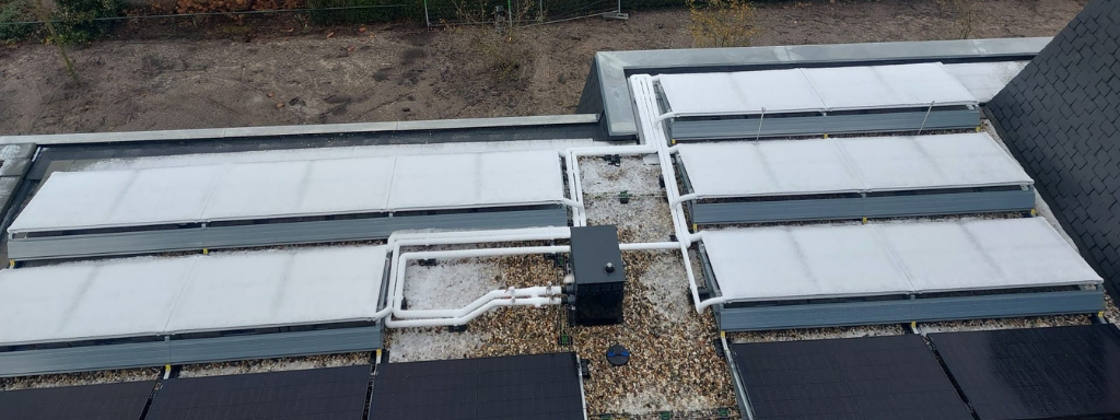 PVT panelen ijsvorming ijsvorming op de pvt panelen