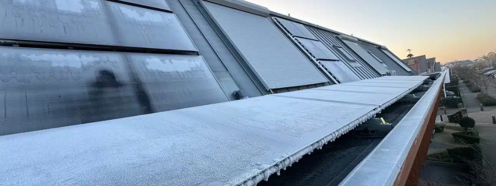 PVT panelen in de winter PVT panelen in de winter