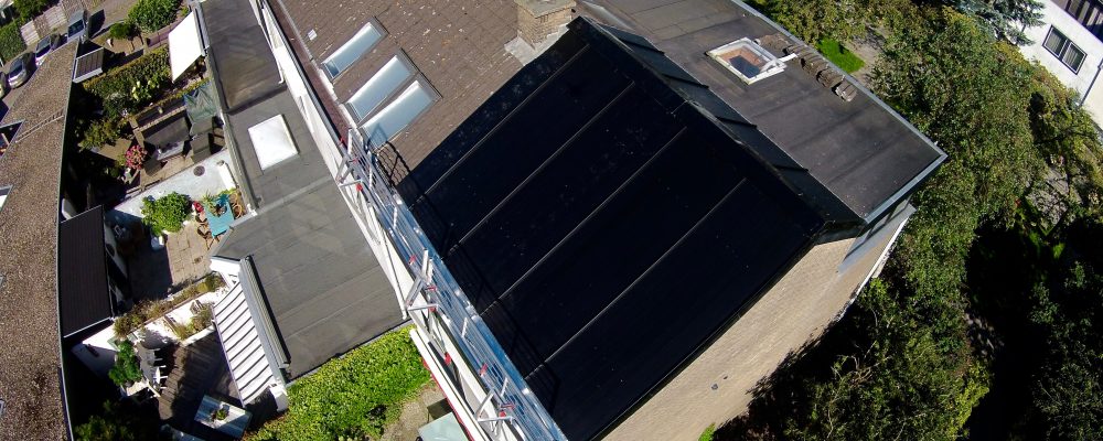 Warmte en elektriciteit van één dak met Triple Solar - bovenaanzicht