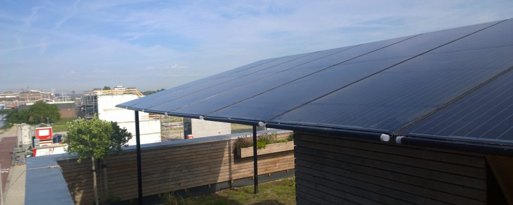 Triple Solar PVT warmtepomp PVT panelen verlengd dak