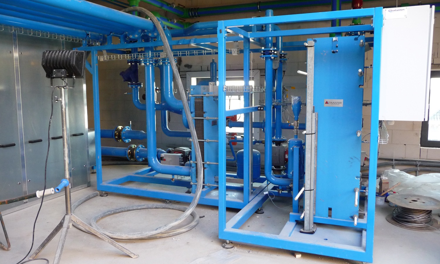 Warmtepomp-WKO-zonnepaneel-installatie-Bloesemgaerde SKID Geotherm