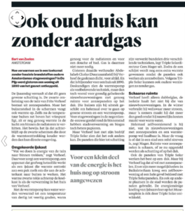 Oud huis kan zonder aardgas - pvt paneel Triple Solar - parool 18 februari