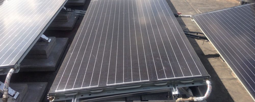 Triple Solar PVT zonnepaneel warmtepomp paneel bovendak