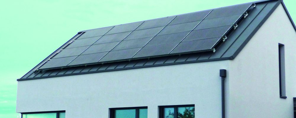 Modern design house with PVT solar heatpump panels 3
