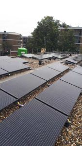 Dickensplaats-Utrecht-Koopmans-bouw-Mampaey-Triple-Solar-PVT-panels-neighborhood aerial photo-06
