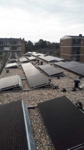 Dickensplaats-Utrecht-Koopmans-bouw-Mampaey-Triple-Solar-PVT-panels-neighborhood aerial photo-03