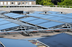 PVT-heat pump solar panels on the roof in Dongen 04