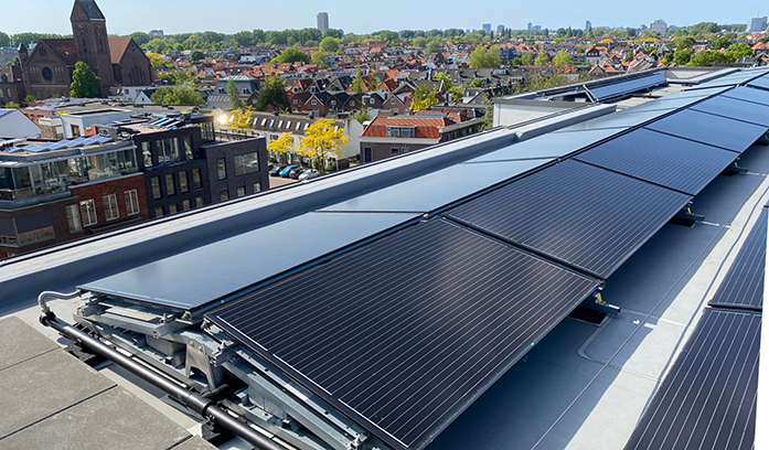 Triple Solar PVT paneel Leeuwenhoek Delft-academy