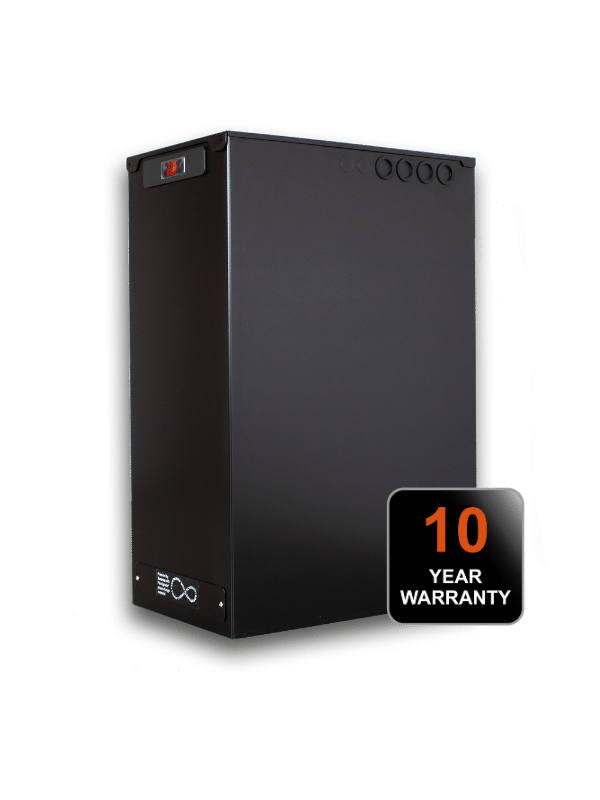 Warmteopslagbatterij ter vervanging van een warmwaterboiler voor duurzame warmteopslag.
